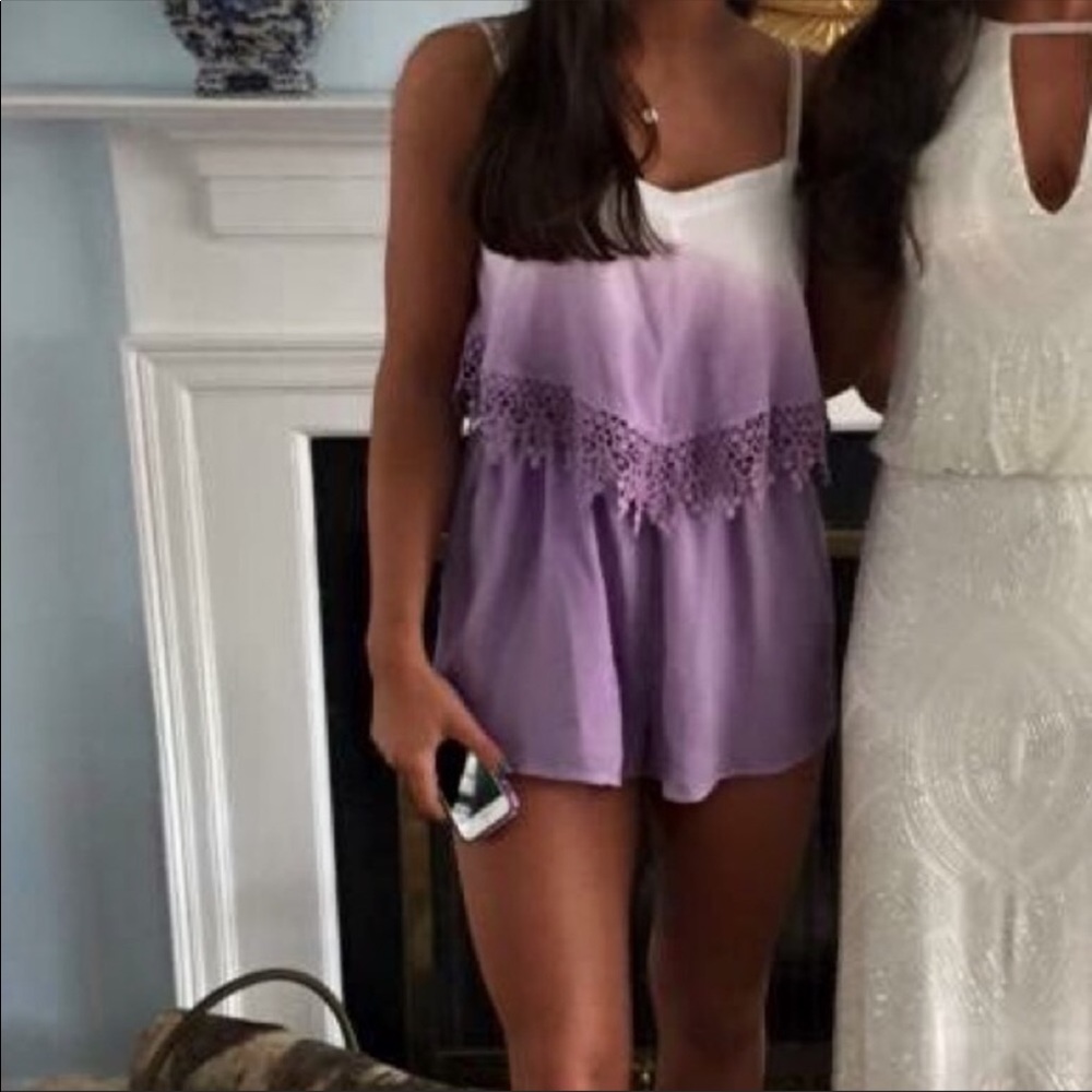 LF purple ombré romper